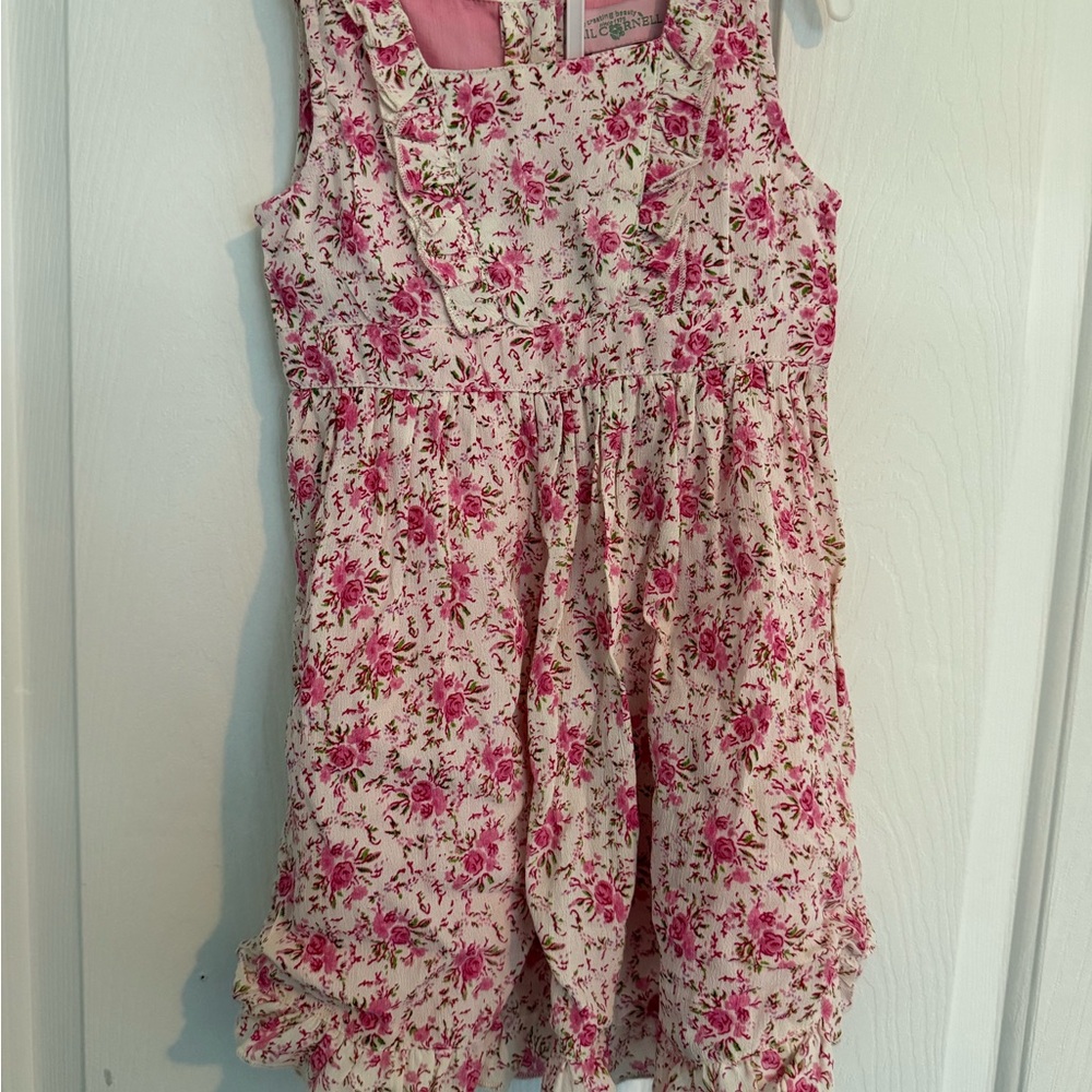 Floral Pink Kids Dress